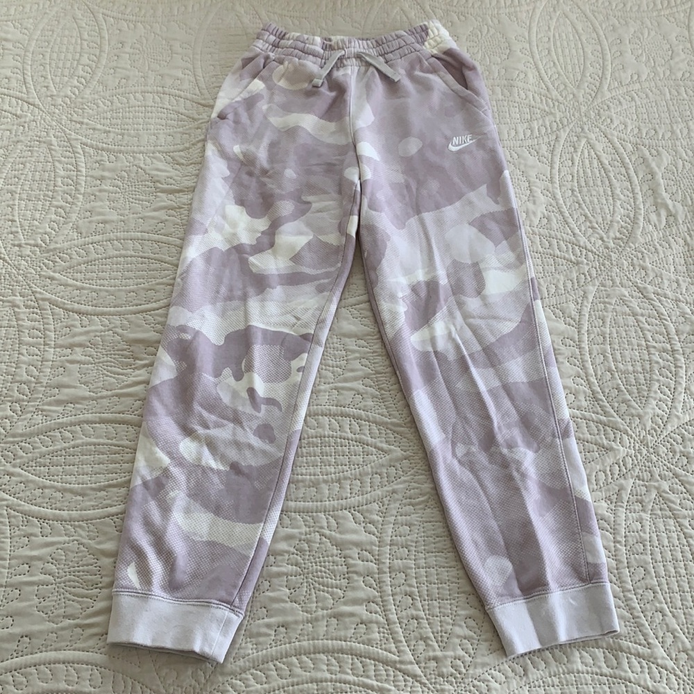 Nike Sweatpants Purple Camo